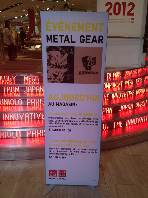 Photos des 25 ans de Metal Gear  Paris