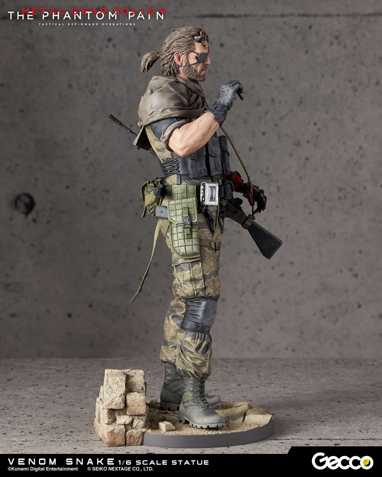 Des photos et une date pour les statuettes Gecco de Venom Snake et D.D.