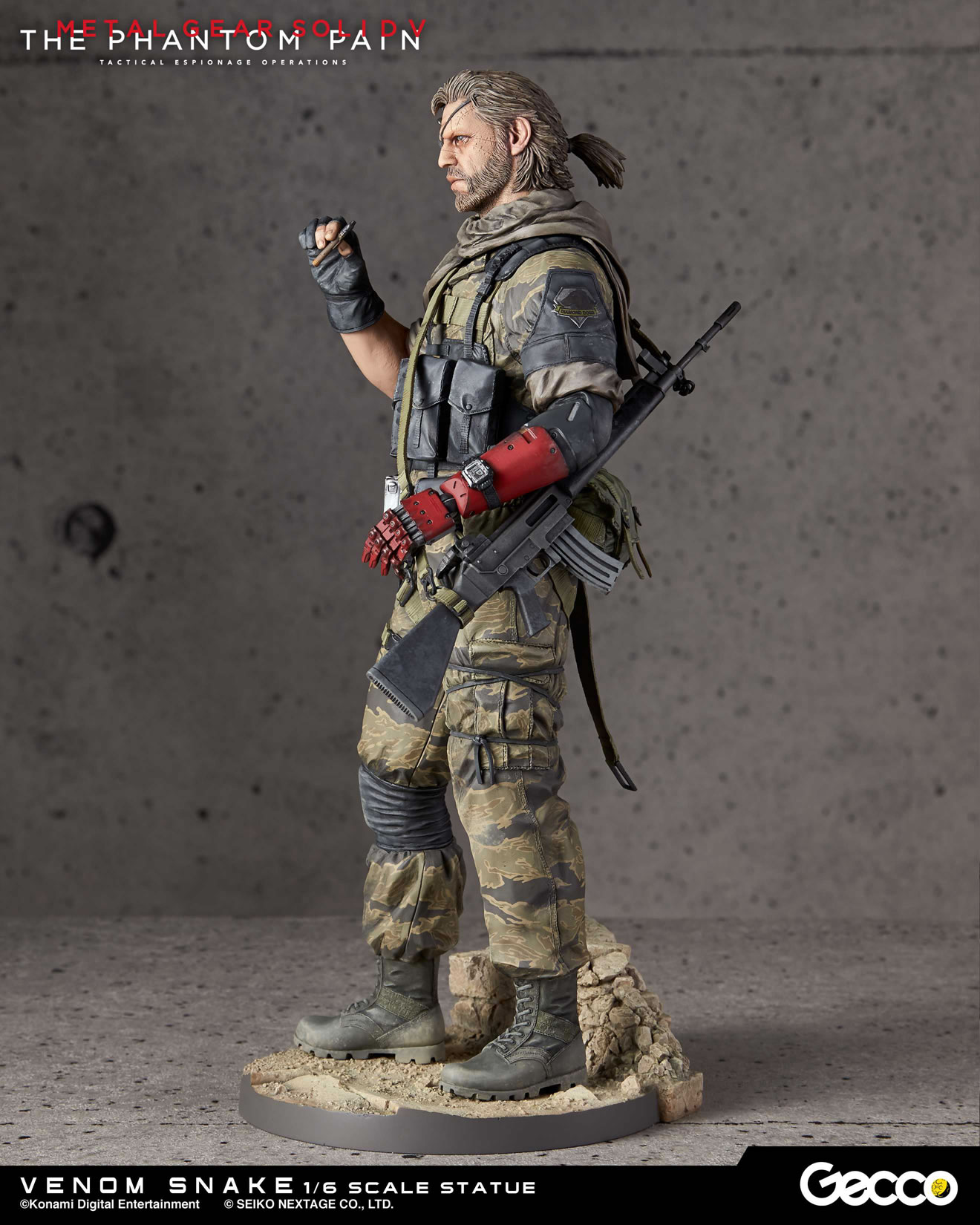 Des photos et une date pour les statuettes Gecco de Venom Snake et D.D.