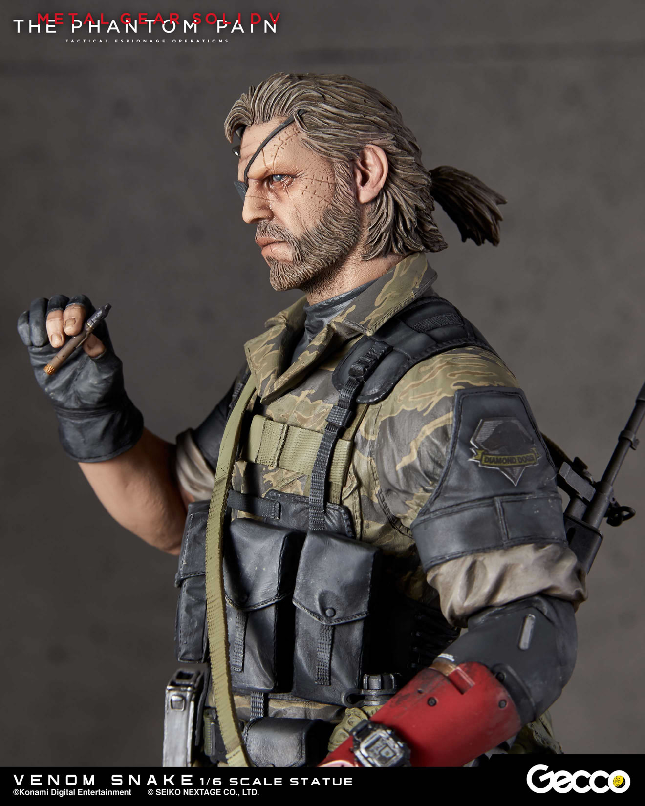 Des photos et une date pour les statuettes Gecco de Venom Snake et D.D.