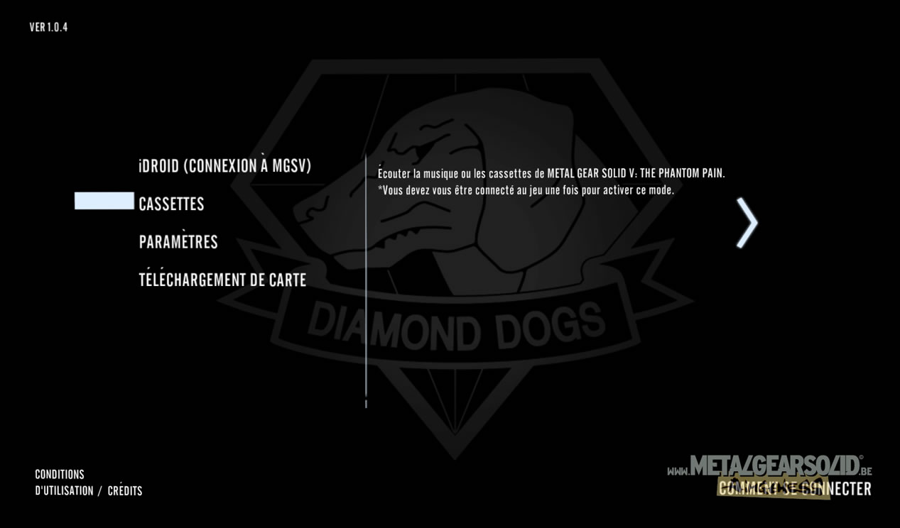 La Companion App de Metal Gear Solid V : The Phantom Pain disponible et illustre