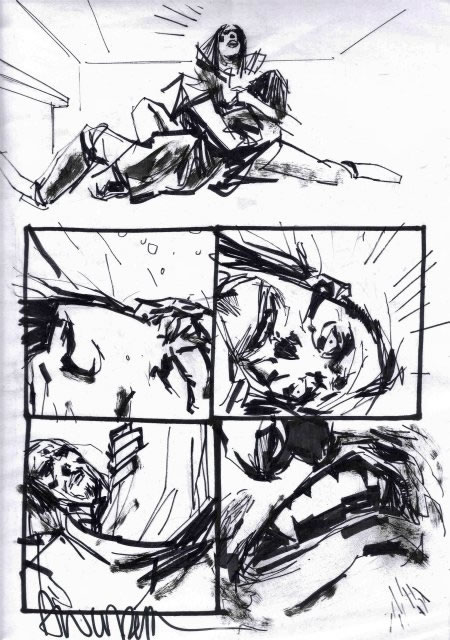 Ashley Wood dessin original Metal Gear Solid