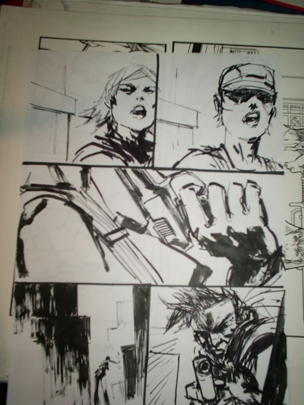 Ashley Wood dessin original Metal Gear Solid