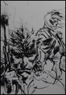 Ashley Wood dessin original Metal gear Solid