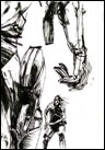 Ashley Wood dessin original Metal gear Solid