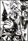 Ashley Wood dessin original Metal gear Solid