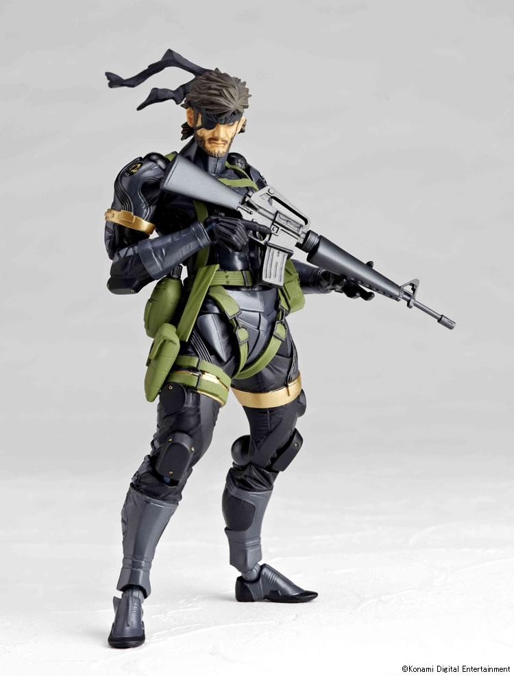 La figurine de Big Boss signe Revoltech prend la pose