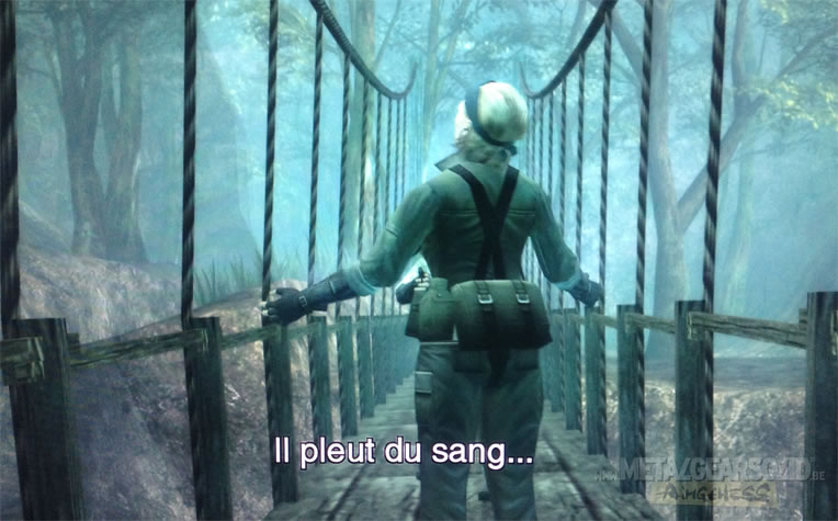 Bug Metal Gear Solid HD Collection plus de pluie sur le pont Dolinovodno The Boss dans MGS3