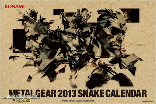 Calendrier 2013 Metal Gear Snake