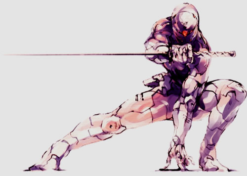 Gray Fox Cyborg Ninja Artwork Yoji Shinkawa