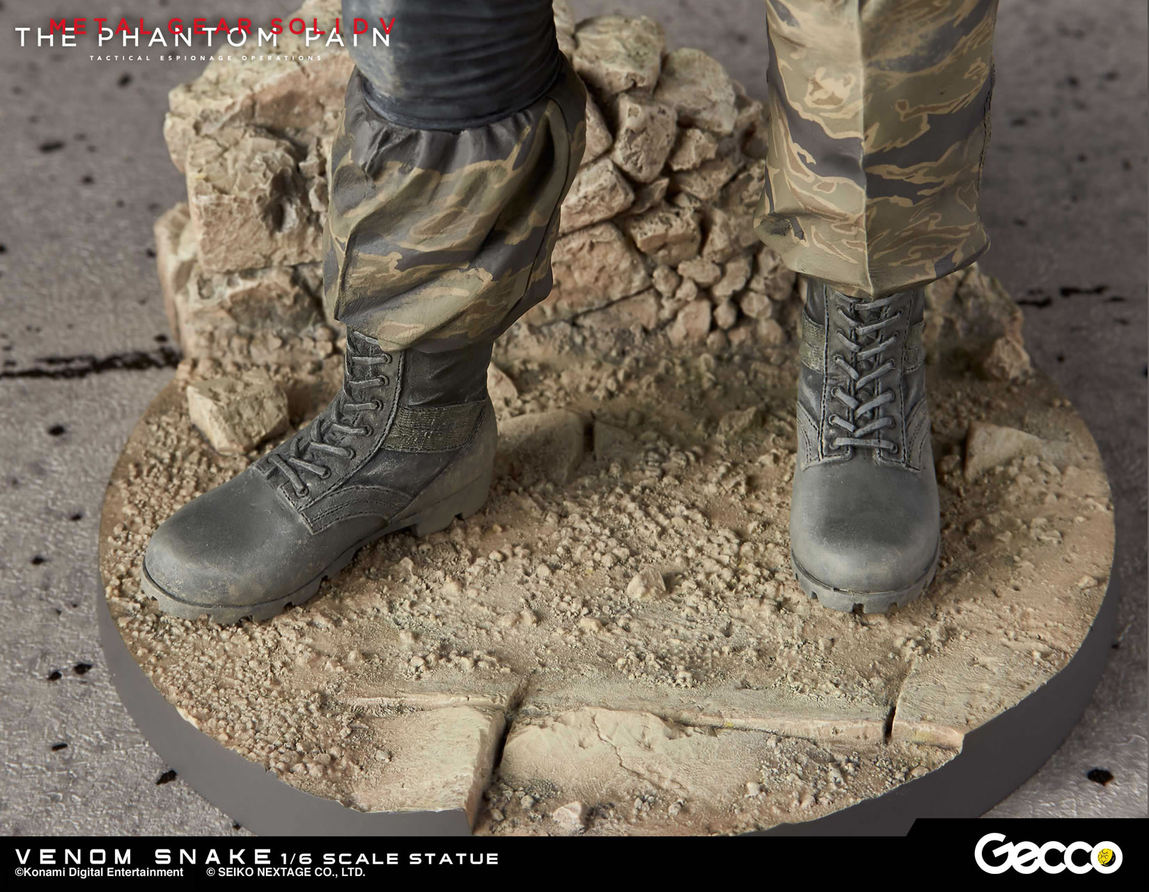 Des photos et une date pour les statuettes Gecco de Venom Snake et D.D.