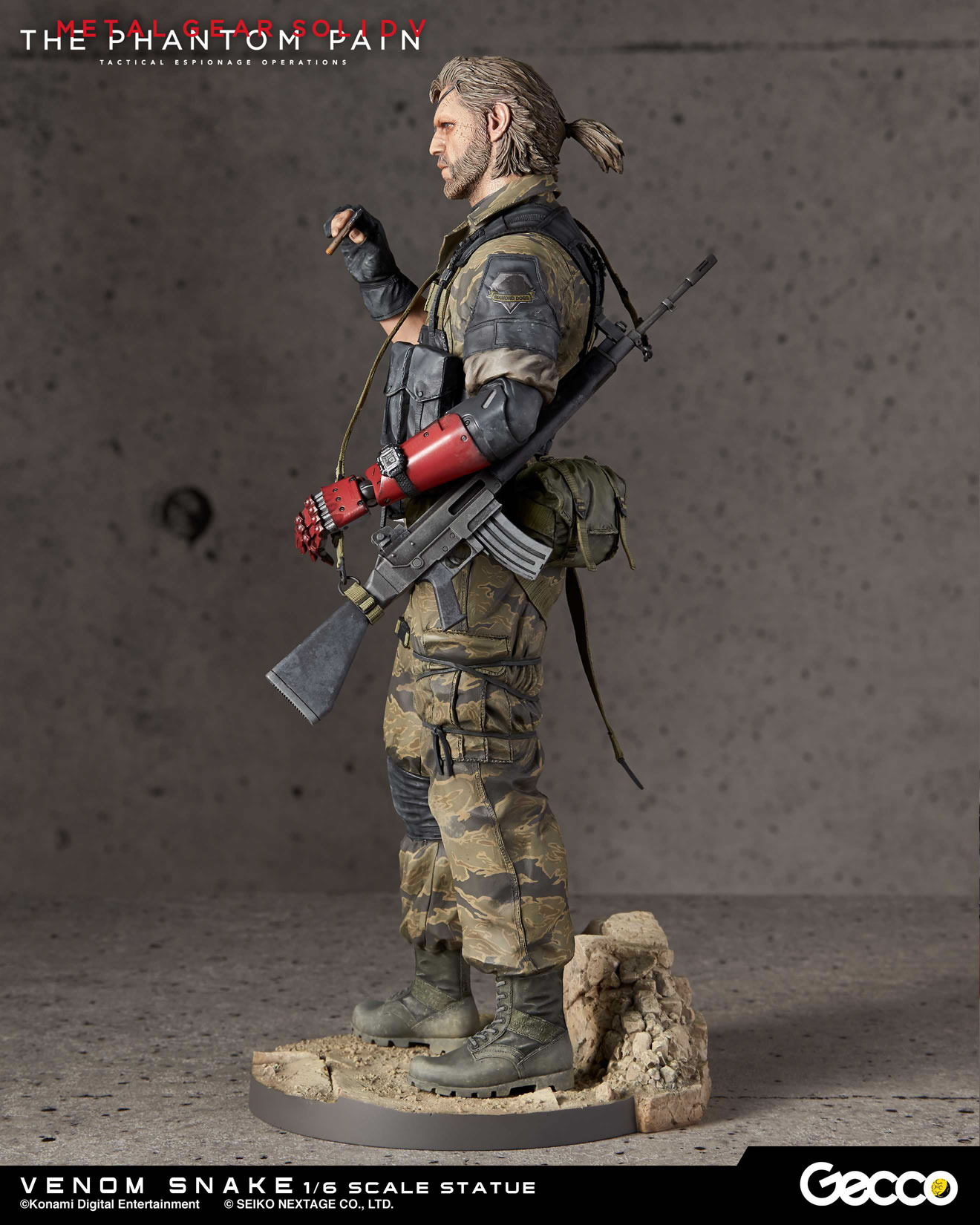 Des photos et une date pour les statuettes Gecco de Venom Snake et D.D.