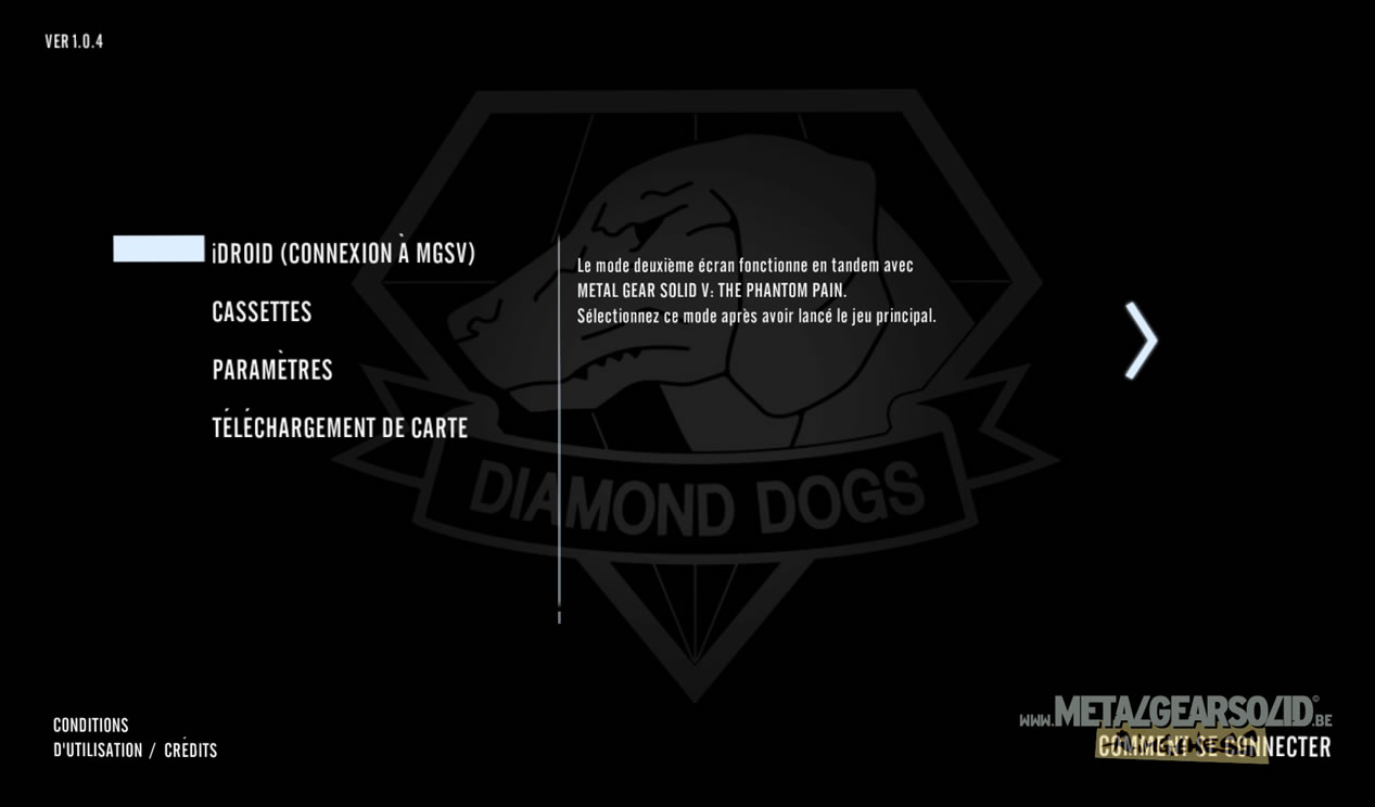 La Companion App de Metal Gear Solid V : The Phantom Pain disponible et illustre