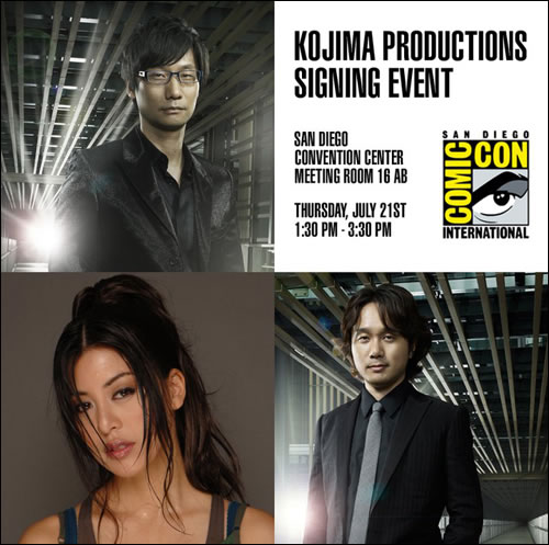 Hideo Kojima Yumi Kikuchi et Yoji Shinkawa Comic Con 2011