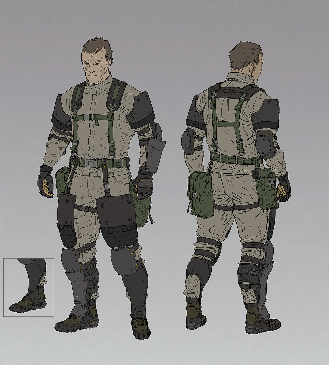 Une flope d'artworks de Metal Gear Online par A.J. Trahan