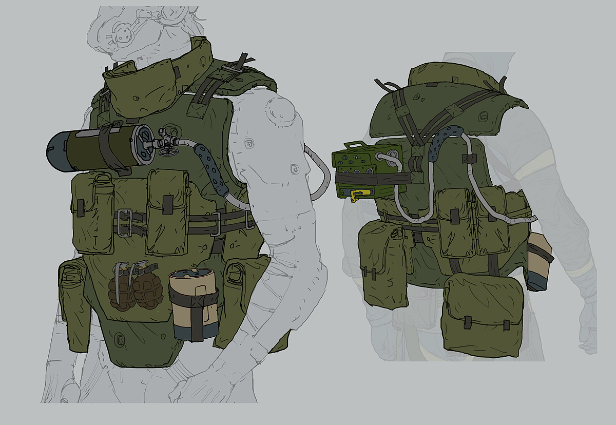 Une flope d'artworks de Metal Gear Online par A.J. Trahan