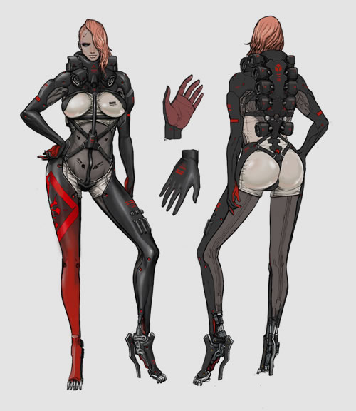 Quelques artworks de Mistral dans Metal Gear Rising Revengeance