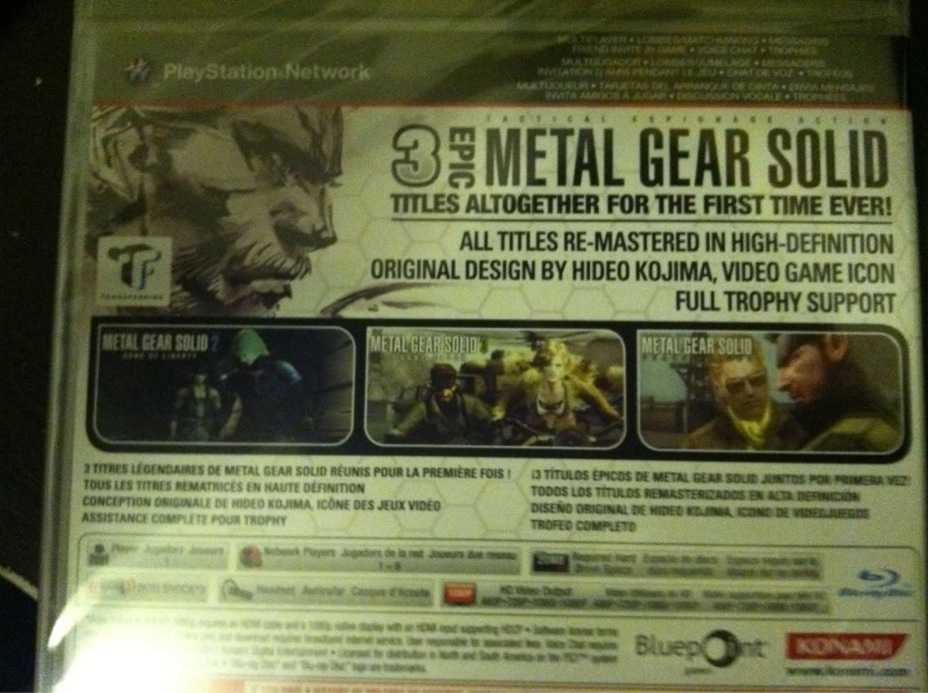 Photos Metal Gear Solid HD Collection amricain