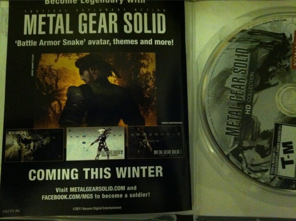 Photos Metal Gear Solid HD Collection amricain