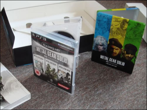 Collector de Metal Gear Solid HD Collection Zavvi steelbook stickerbook