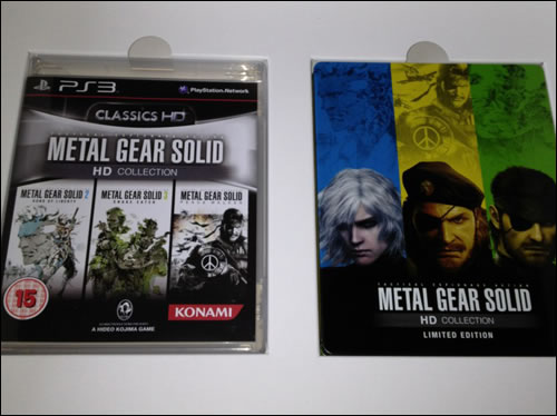 Collector de Metal Gear Solid HD Collection Zavvi steelbook stickerbook