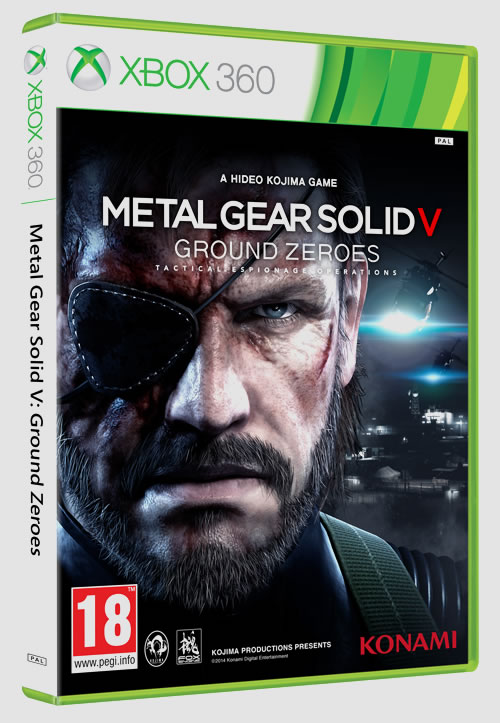 La jaquette europenne de Metal Gear Solid V : Ground Zeroes