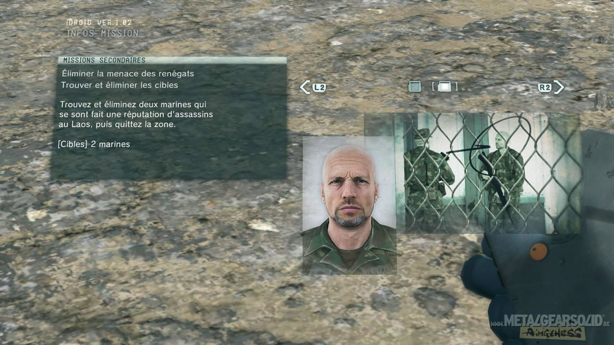 MGSV : Sans bandage, Snake arbore sa corne, et Ocelot compte ses voix