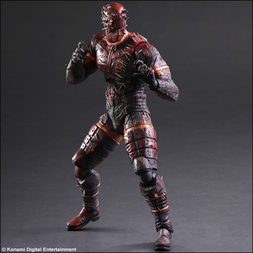 La figurine Play Arts Kay du Man on Fire, le dmon en flamme, date en images