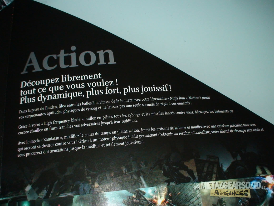 Goodies Metal Gear Rising Revengeance au Paris Games Week 2012