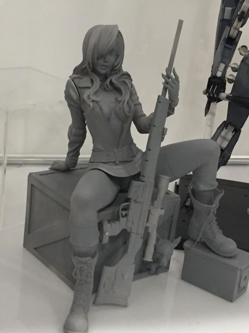 Premires photos de la statuette Bishoujo de Sniper Wolf par Kotobukiya