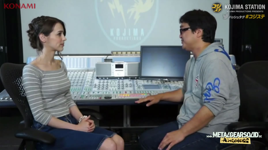 Stefanie Joosten (Quiet) infiltre le studio son de Kojima Productions