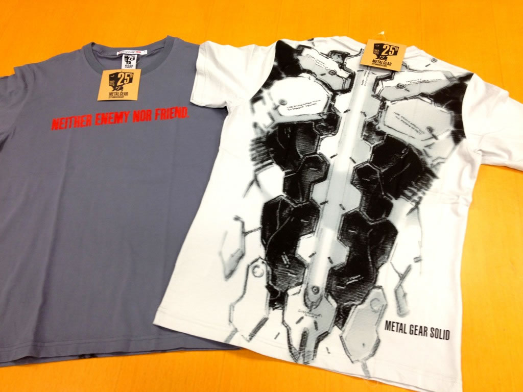 Des t-shirts pour les 25 ans de Metal Gear